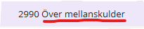 vad är över mellanskulder?