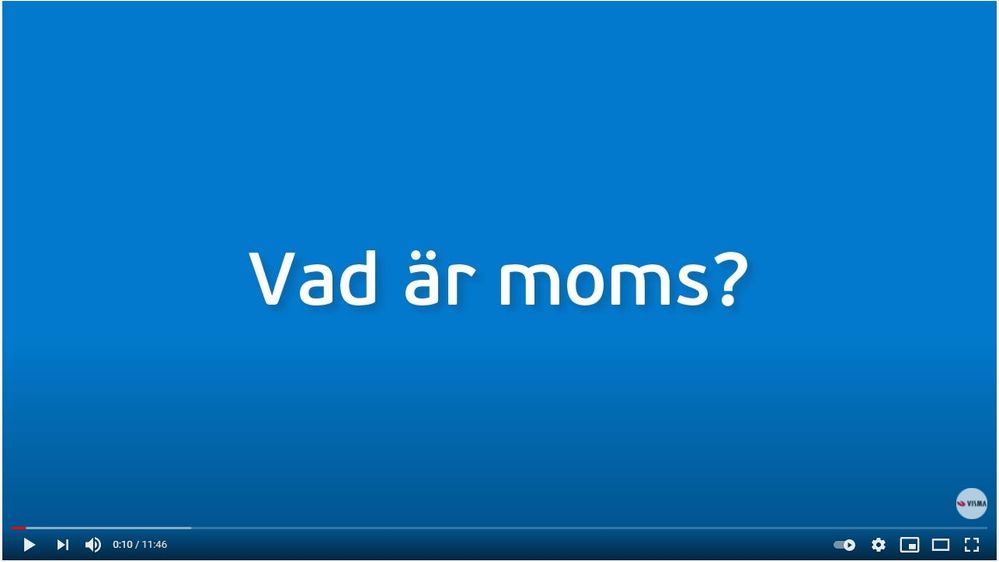 Supportfilm: Vad är moms?