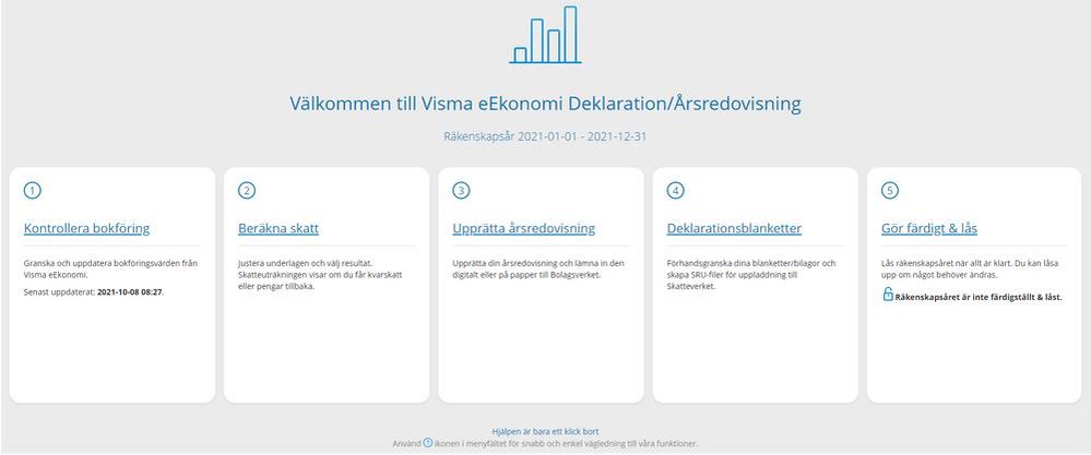 Aktivera tillvalet under Appar och tillval i Visma eEkonomi.