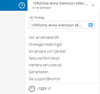 Meny under förtagsnamn
