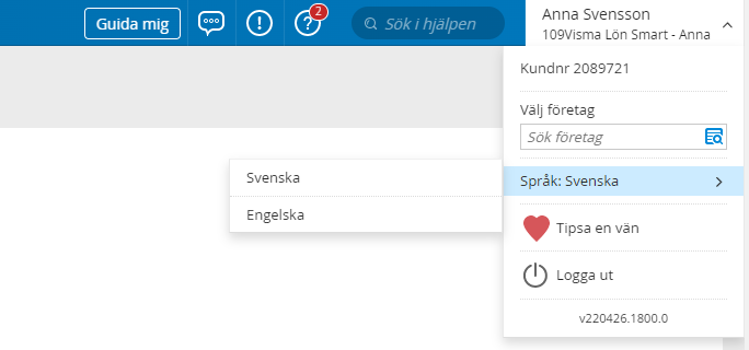 Språk Engelska