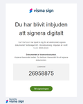 Inbjudan att signera digitalt.