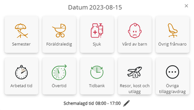 Snabbval i Visma Lön Smart
